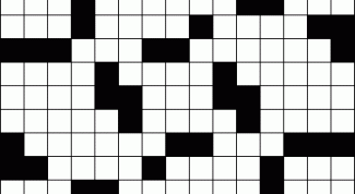 How to draw a crossword puzzle