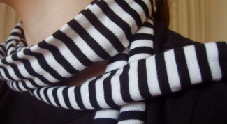 How to knit a striped scarf