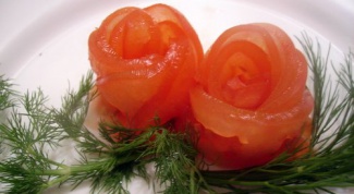 Как сделать розочки из томатов