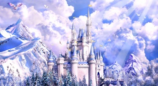 Как нарисовать замок Снежной Королевы