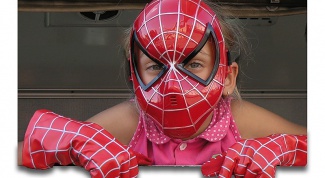 Как сделать маску паука