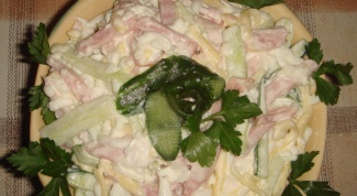 Как приготовить салат из ветчины