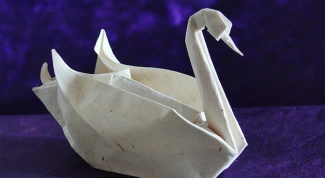 Как собрать оригами лебедь