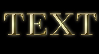 How to make gold font