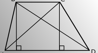 Как найти длину диагоналей трапеции