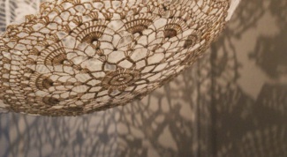 How to knit a lampshade