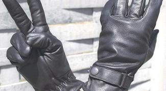 How to sew leather gloves