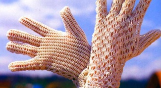 How to knit fishnet gloves crochet