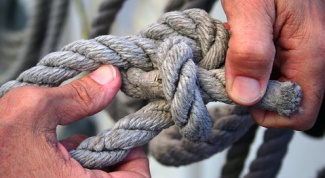 Как завязать веревку без узлов