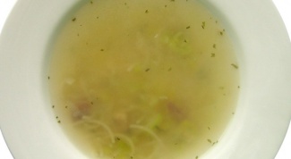 How to cook the broth for soup