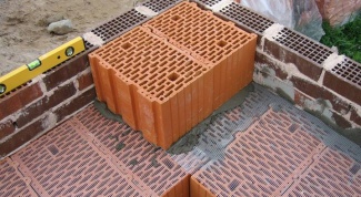 Технология кладки поризованных керамических блоков