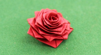 Как делать розу оригами