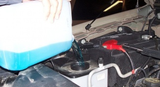 Where poured the antifreeze