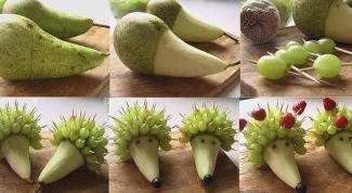 Как сделать ежика из фруктов