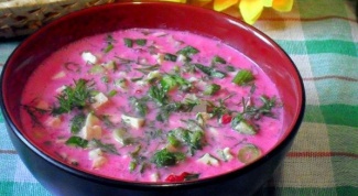 How to cook beetroot soup on kefir