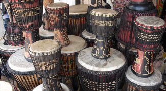 Как называется деревянный африканский барабан