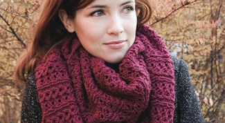 How to tie Snood knitting