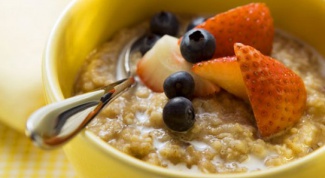 How to cook oatmeal with fruit