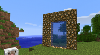 How to make a portal to the city without mods in Minecraft