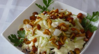 Salad with pickled mushrooms - 3 of the best recipe