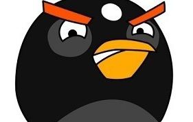 Как нарисовать чёрную птицу из игры Angry Birds