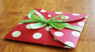 Как сделать подарочный конверт