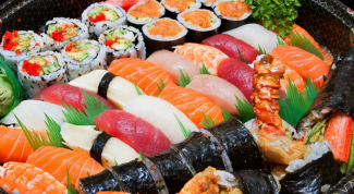 What are the types of sushi and rolls