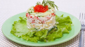 What is the composition of crab salad