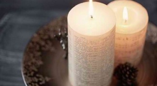 Как сделать свечу с пожеланием 