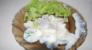 Рыба с картофелем и сыром под соусом «Бешамель»