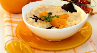 Рисовая каша на топленом молоке с мандаринами «Идеальное утро» 