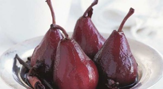 Как приготовить грушу в вине