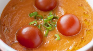 Суп-пюре из запеченных томатов