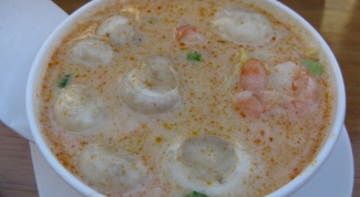 Суп бобовый с морепродуктами