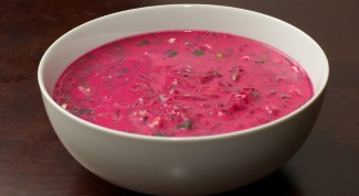 How to cook cold soup with marinated beets 