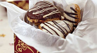 Как приготовить печенье "Шоколадные сердечки"