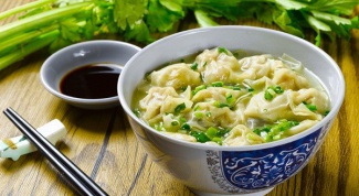 Китайский суп с клецками