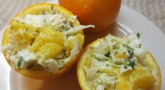 Капустный салат с апельсиновым соусом 