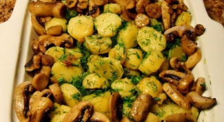 Готовим тушеную картошку с грибами