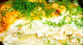 Fish casserole in the oven