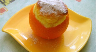 Суфле в апельсиновых «стаканчиках» 