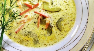 Огуречно-сливочный суп-пюре