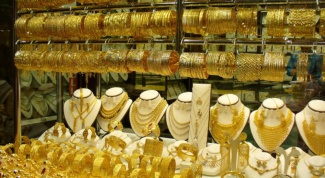 Покупка золотых украшений в Дубае