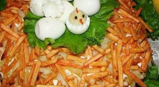  Салат «Вкусное гнездо»