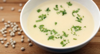 Суп-пюре из белой фасоли