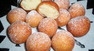 How to prepare curd donuts on kefir