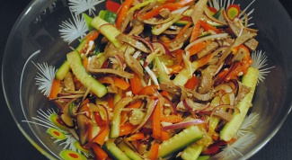 Chinese salad with tongue
