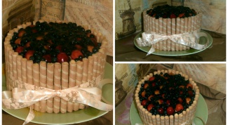 Летний торт с рикоттой и фруктами