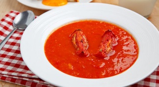 Как приготовить суп из печеных помидоров