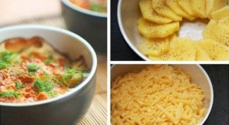Как приготовить картофель, запеченный в сливках с сыром